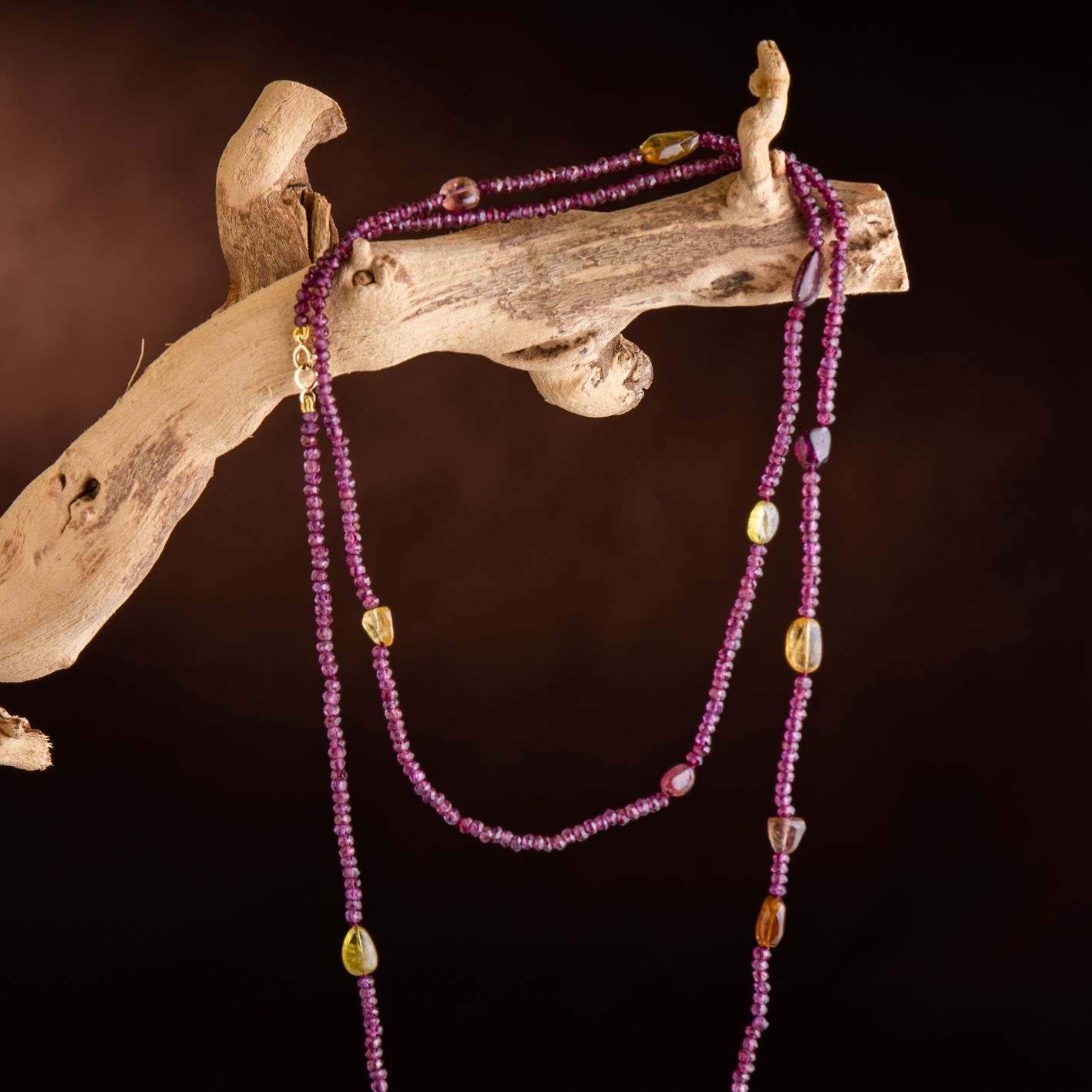 Collar de Granates y Turmalinas Primavera Borealys - Imagen 2