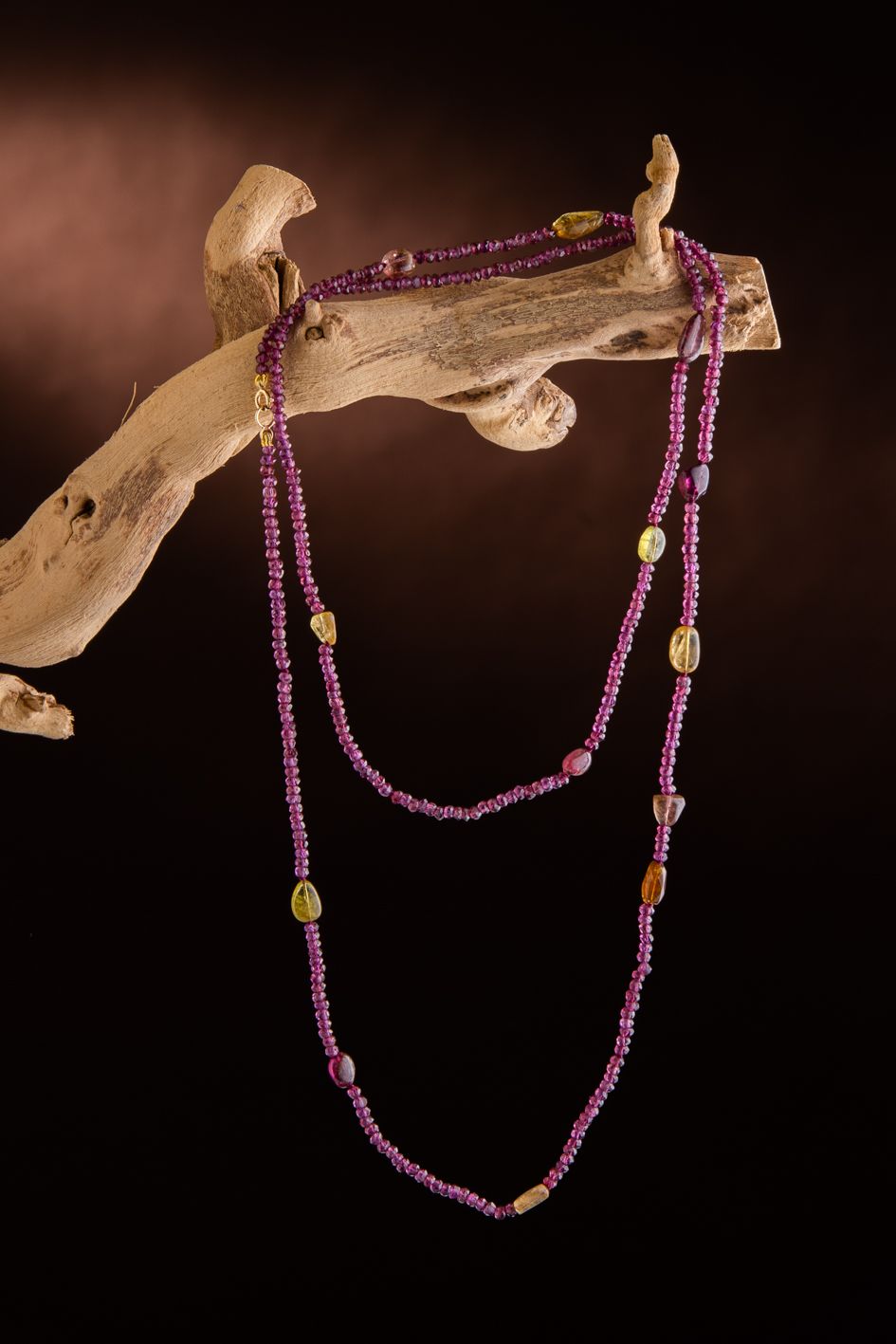 Collar de Granates y Turmalinas Primavera Borealys - Imagen 3