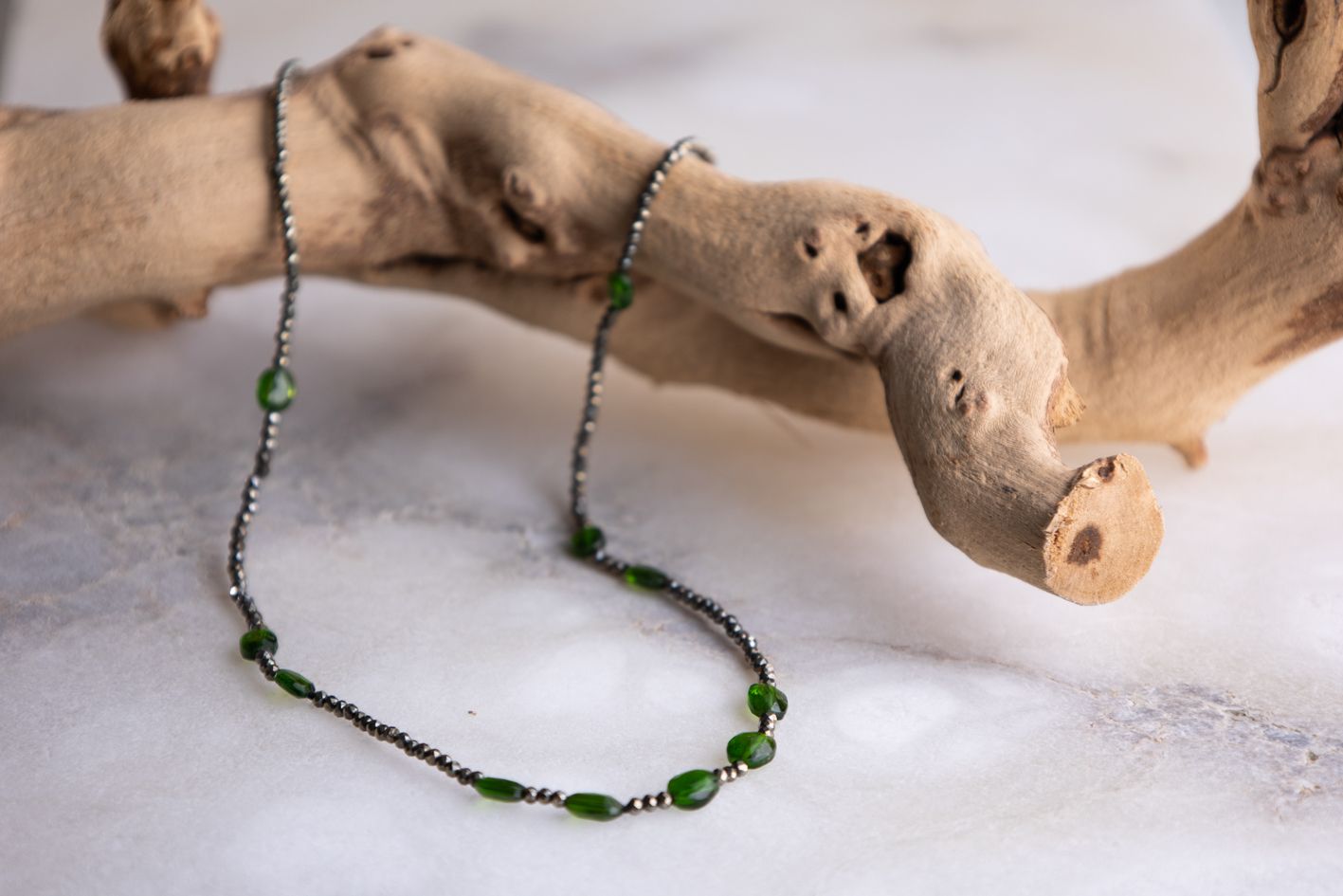 Collar de Turmalinas y Pirita Senda Borealys - Imagen 2