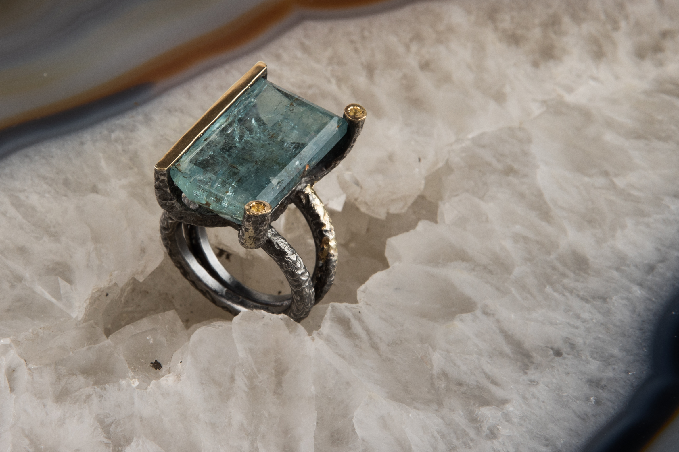 Anillo de Aguamarina Atolón Borealys - Imagen 3