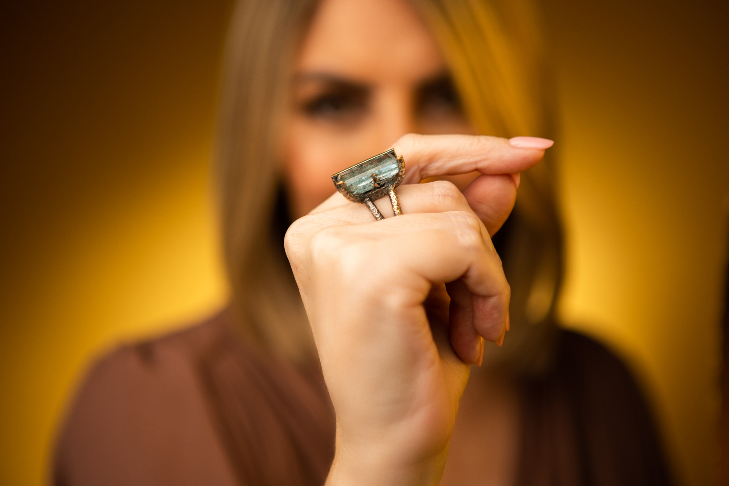 Anillo de Aguamarina Atolón Borealys - Imagen 2