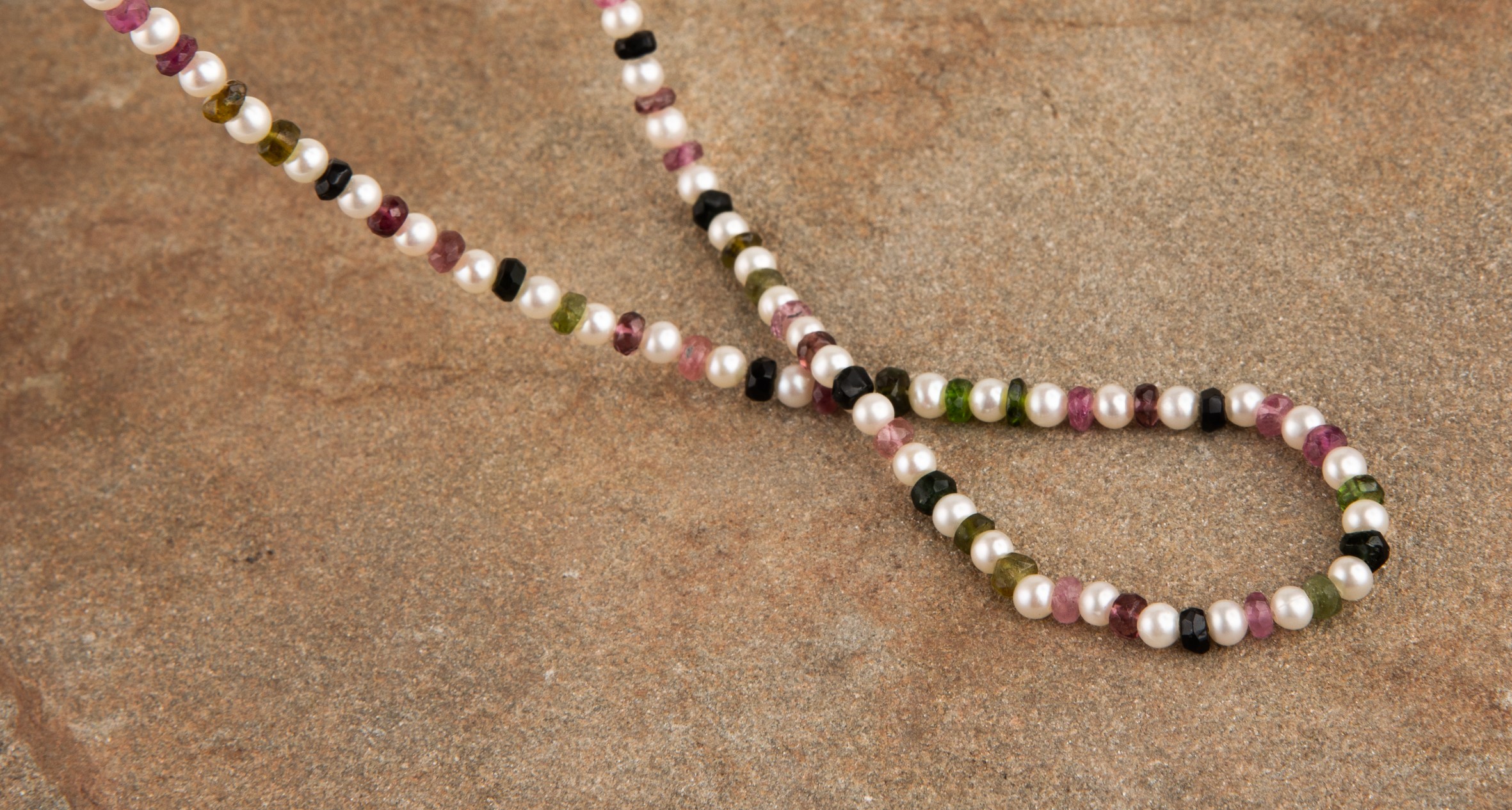 Collar de Perlas y Turmalinas Caribe Borealys - Imagen 2