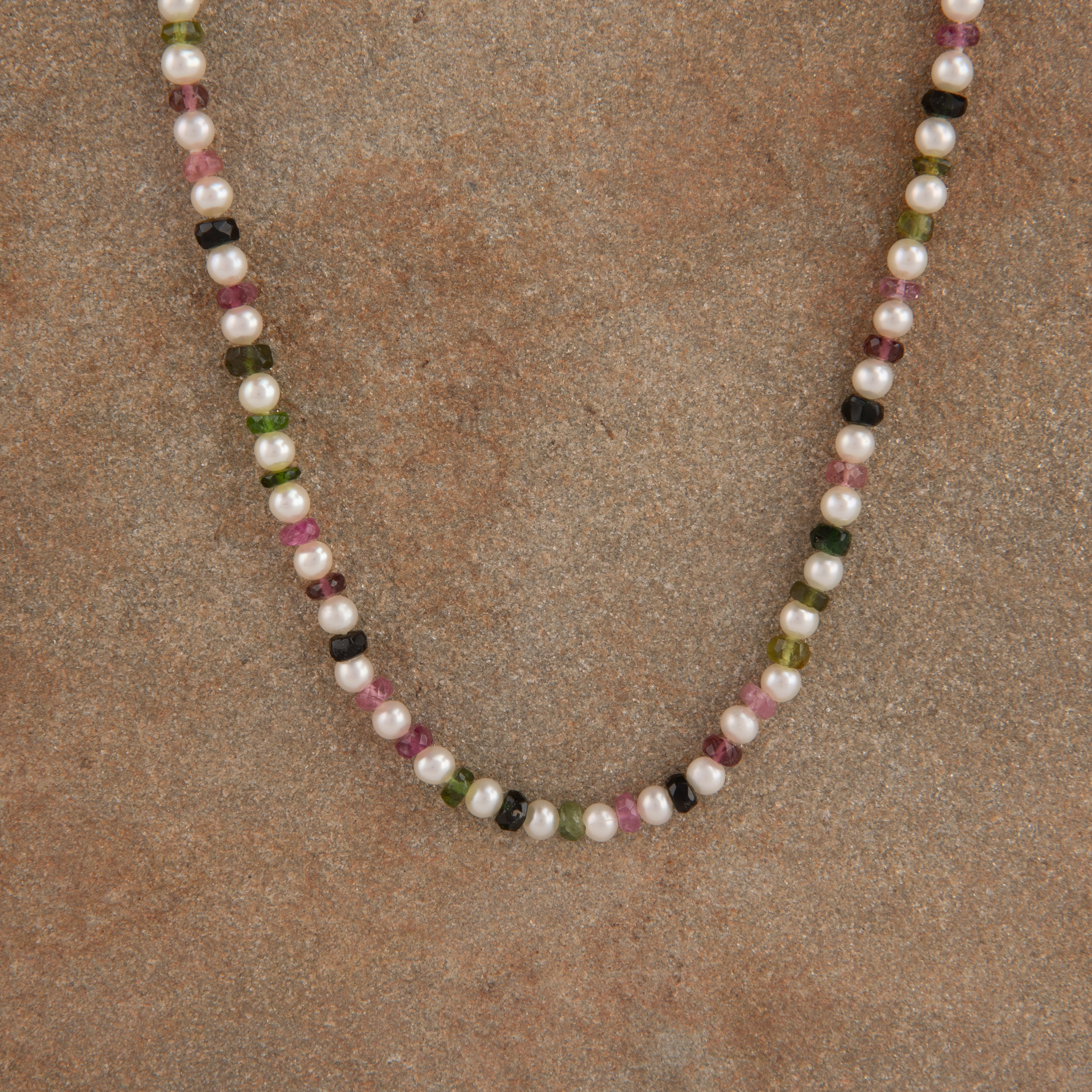 Collar de Perlas y Turmalinas Caribe Borealys