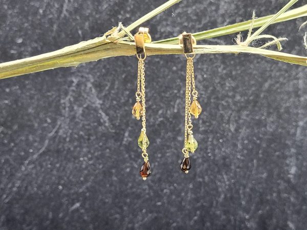Pendientes de Turmalinas Cascada Borealys