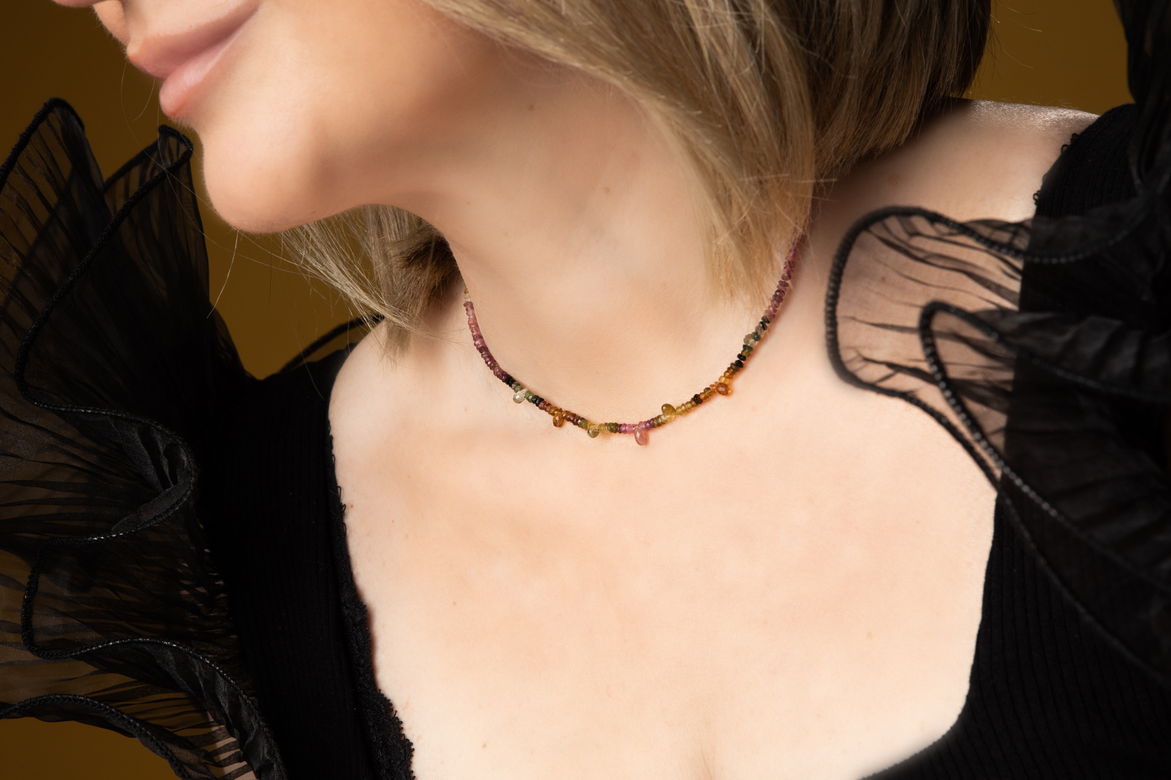 Collar de Turmalinas Multicolor Néctar Borealys - Imagen 2