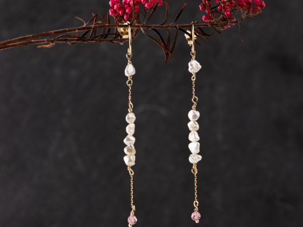 Pendientes de Perlas Keshi - Borealys Bahamas