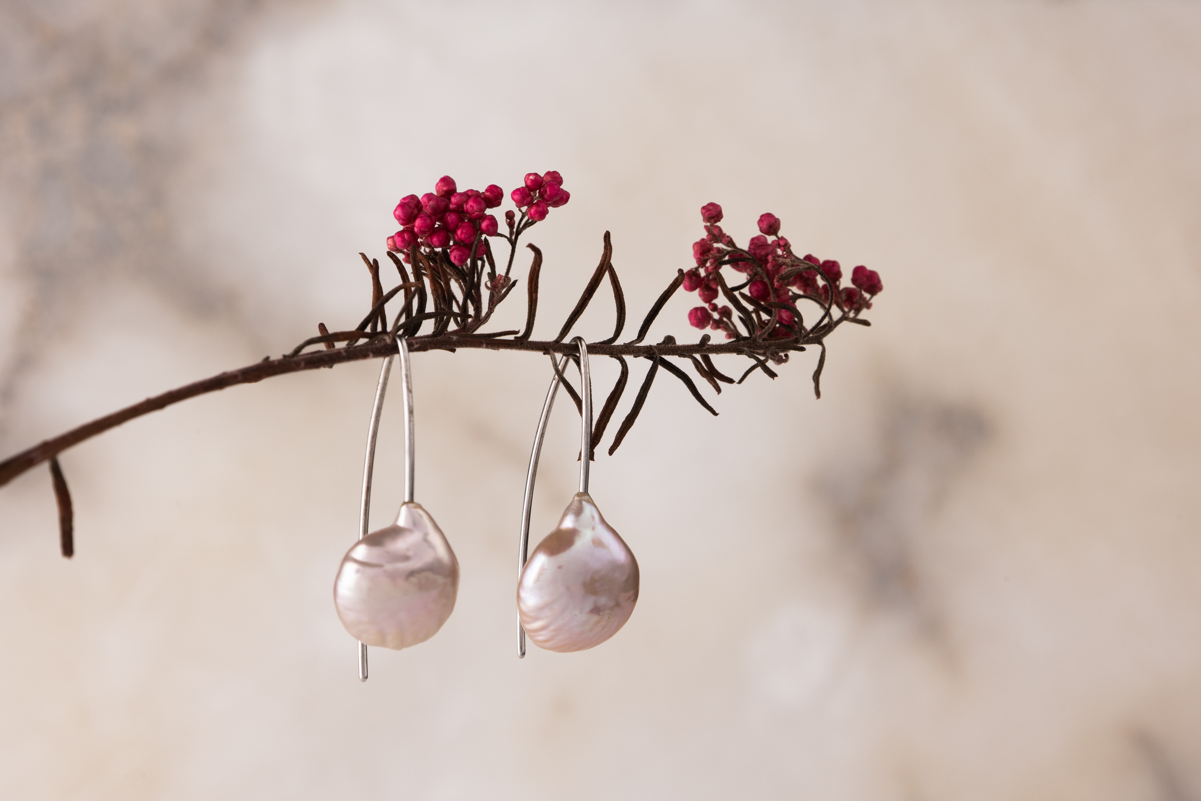 Pendientes de Perlas Mar Borealys