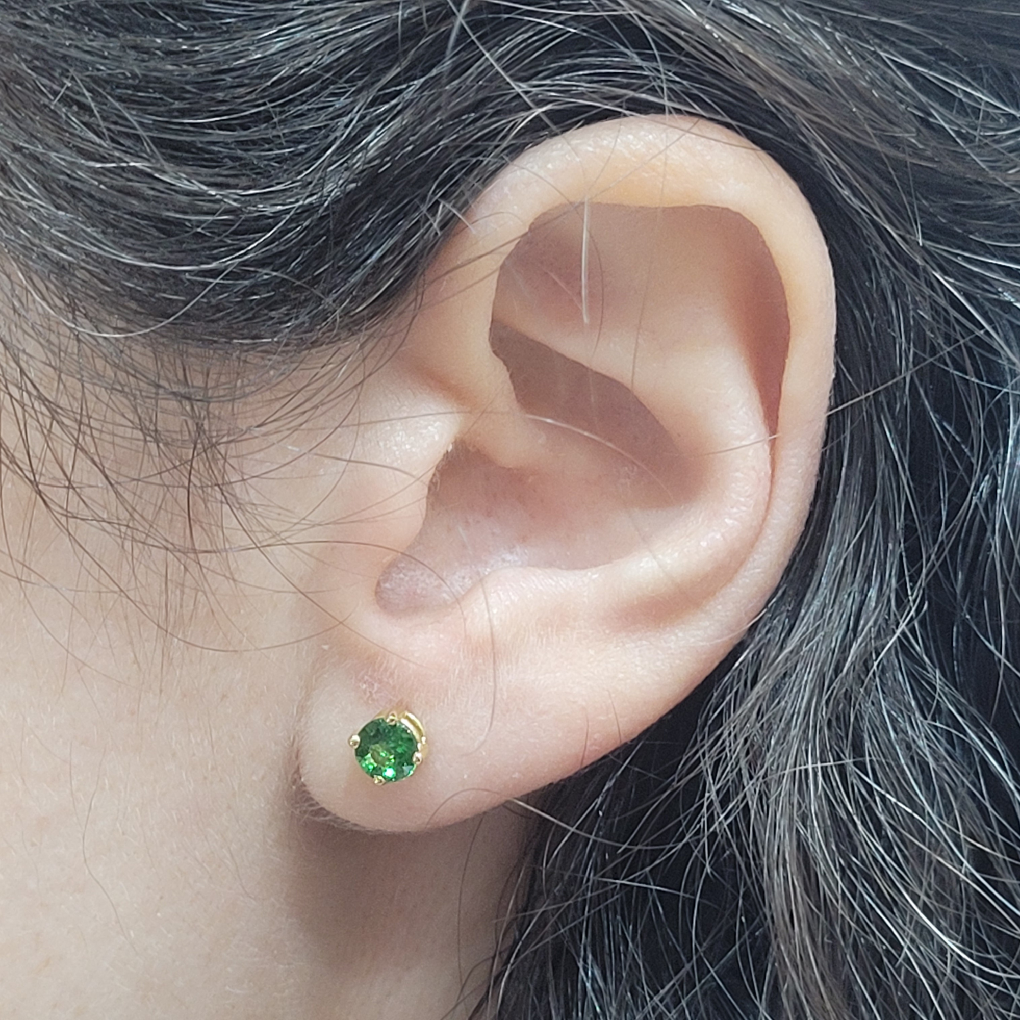 Pendientes de Tsavoritas Pradera Borealys - Imagen 2