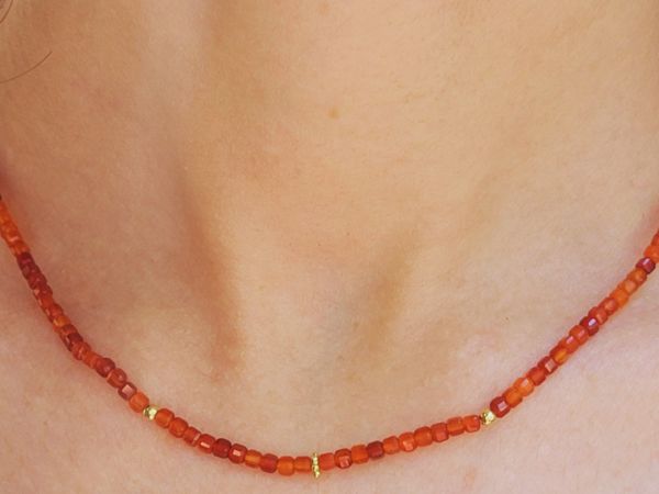 Collar de Cornalinas Ocaso Borealys