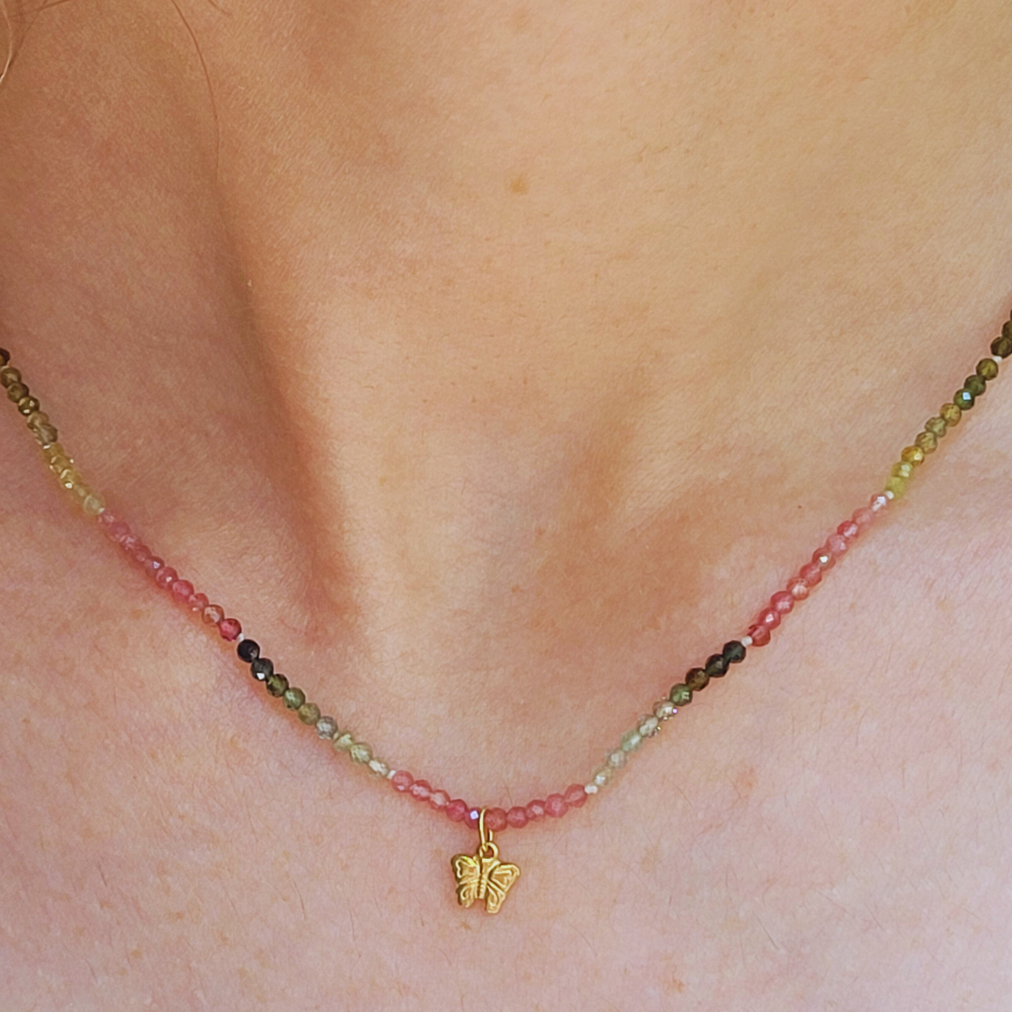Collar de Turmalinas Mariposa Borealys